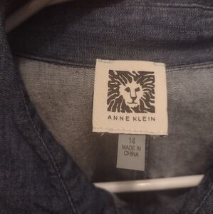 Anne Klein  sleeveless jean dress